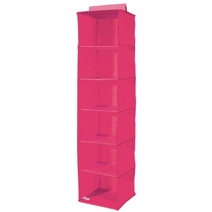 Color - Organizer Armadio Portatutto 6 ripiani fucsia 1 Compactor