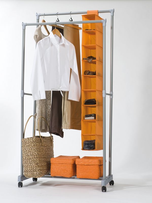 Firmin - Stender Appendiabiti Doppio Con Ripiano 5 Compactor