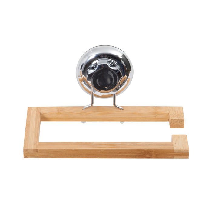 Spa - Portarotolo in bambù a ventosa 2 Compactor