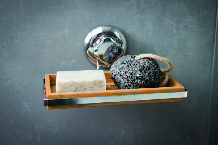 Portasapone in bambù a ventosa 6 Compactor