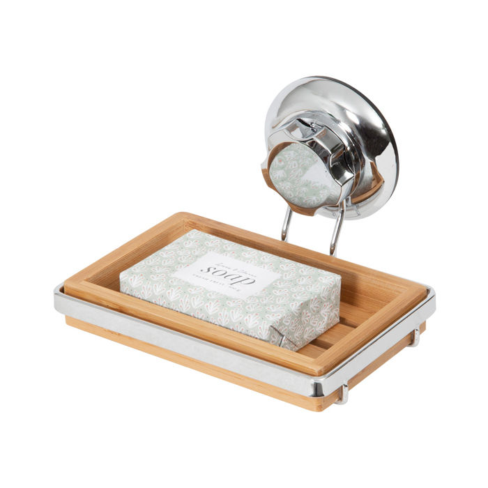 Portasapone in bambù a ventosa 4 Compactor