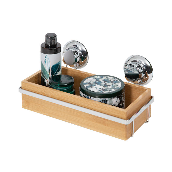 Spa - Mensola in bambù a ventosa 4 Compactor