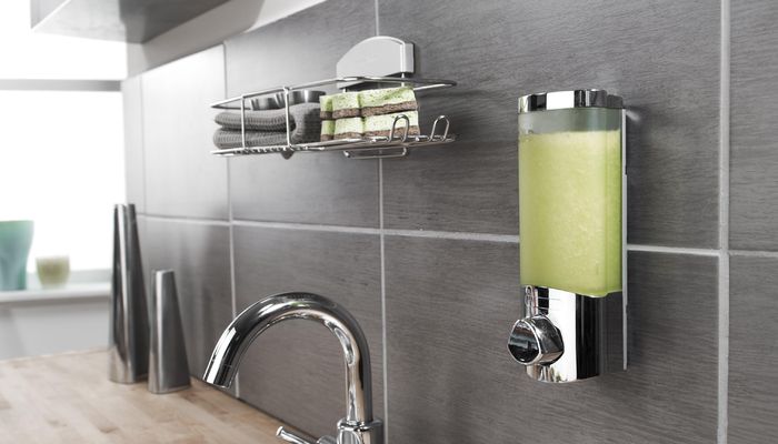 Uno - Dispenser sapone da muro cromato 6 Compactor