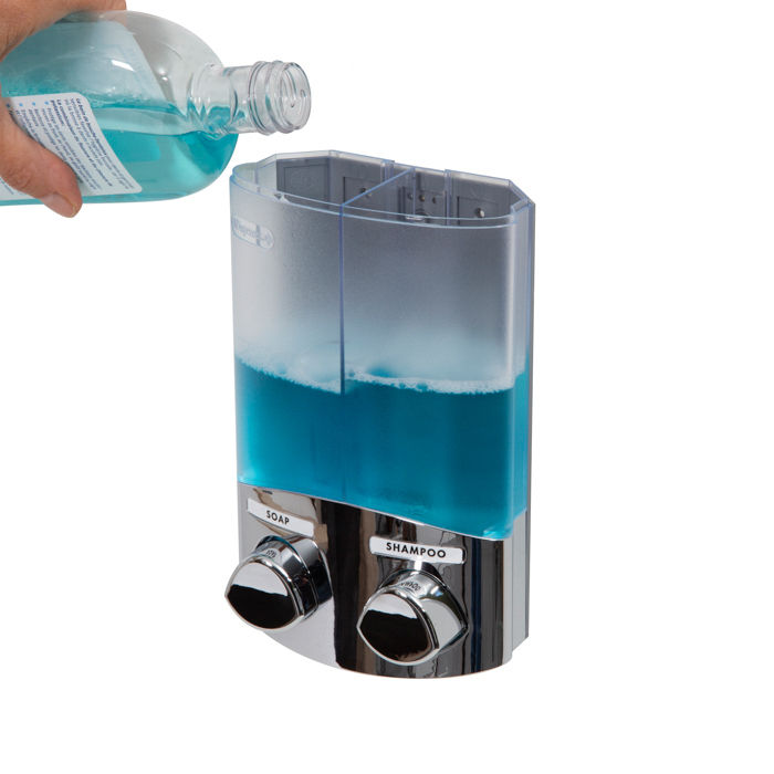 Duo - Dispenser Sapone Da Muro Cromato 5 Compactor