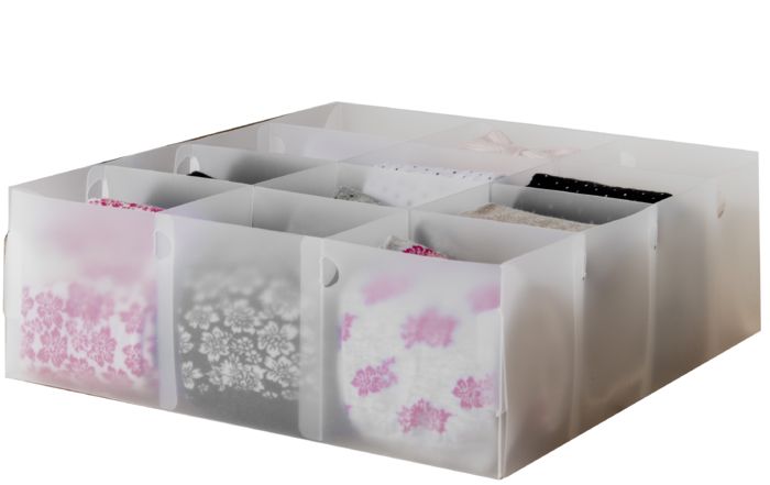 Separatore Cassetti 12 scomparti -Translucido 1 Compactor