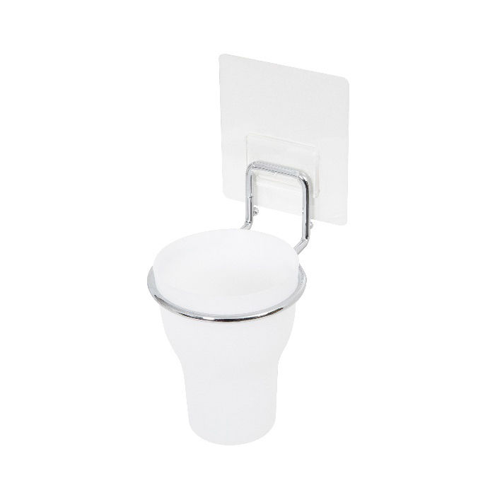 Porta spazzolini adesivo da muro 2 Compactor