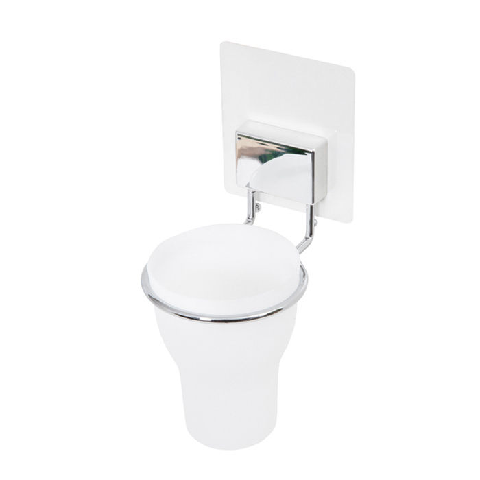 Porta spazzolini adesivo da muro 1 Compactor