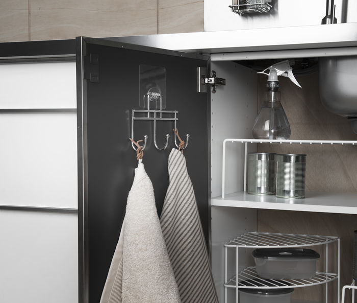 Gancio triplo adesivo da muro 5 Compactor