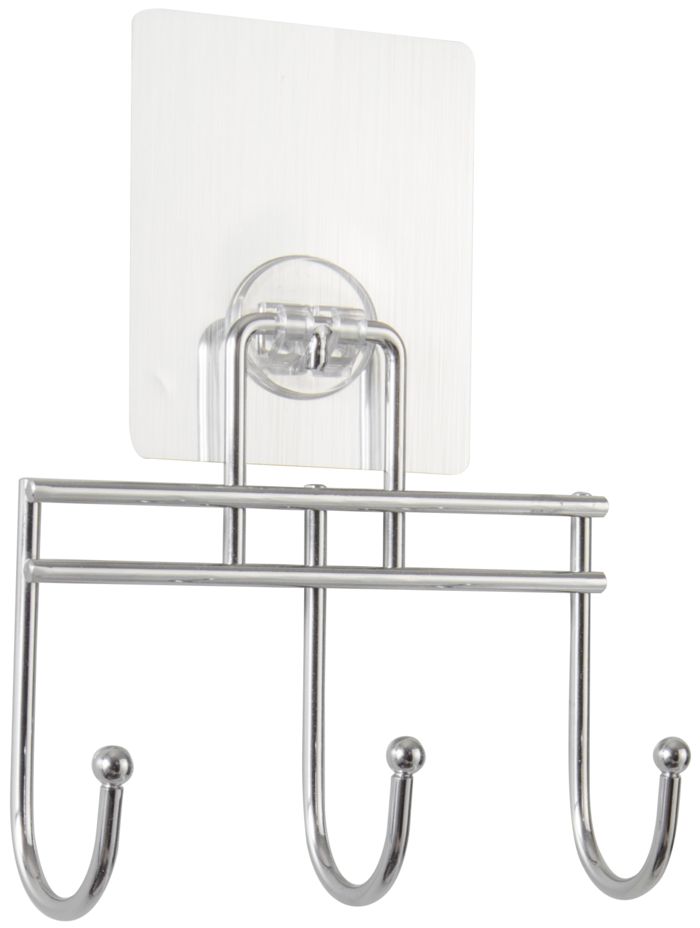 Gancio triplo adesivo da muro 1 Compactor