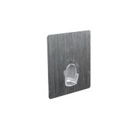 Gancio singolo in plastica cromato riposizionabile 1 Compactor