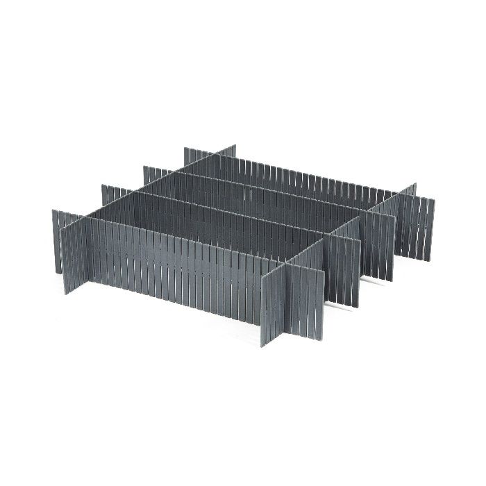 Set 6 pezzi separatore modulare per cassetti - Grigio 4 Compactor