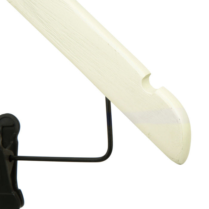 Gruccia in legno sbiancato con pinze 5 Compactor