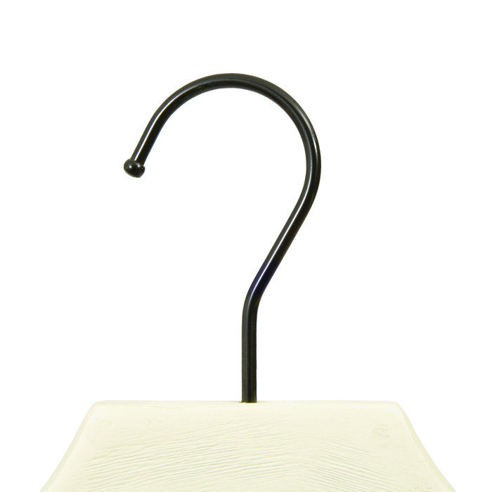 Gruccia in legno sbiancato con pinze 3 Compactor