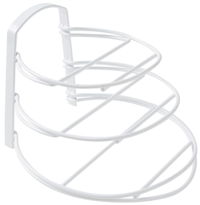 Supporto per padelle in filo metallico bianco 1 Compactor