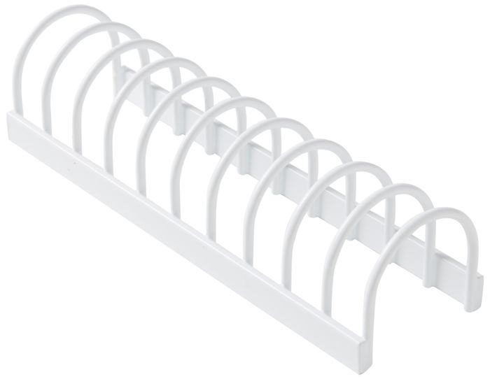 Supporto per piccoli coperchi e piattini in filo metallico bianco 1 Compactor