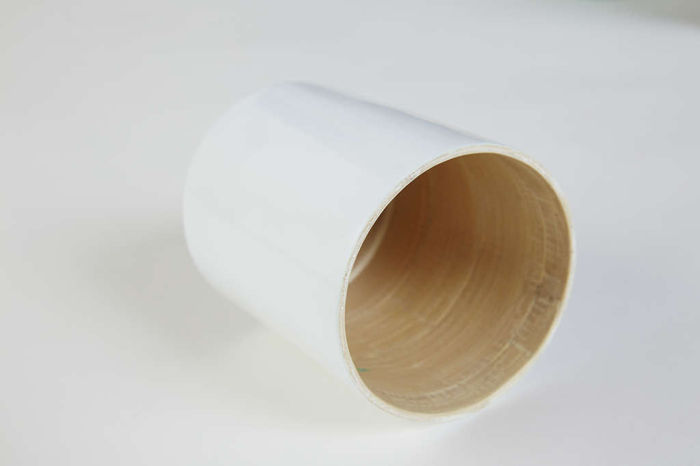 Bicchiere di bambù laccato bianco "Danang" 2 Compactor