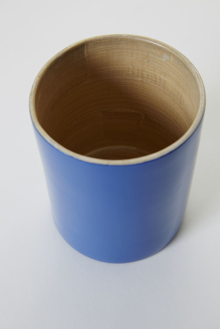 Danang - Bicchiere bambù laccato blu 2 Compactor