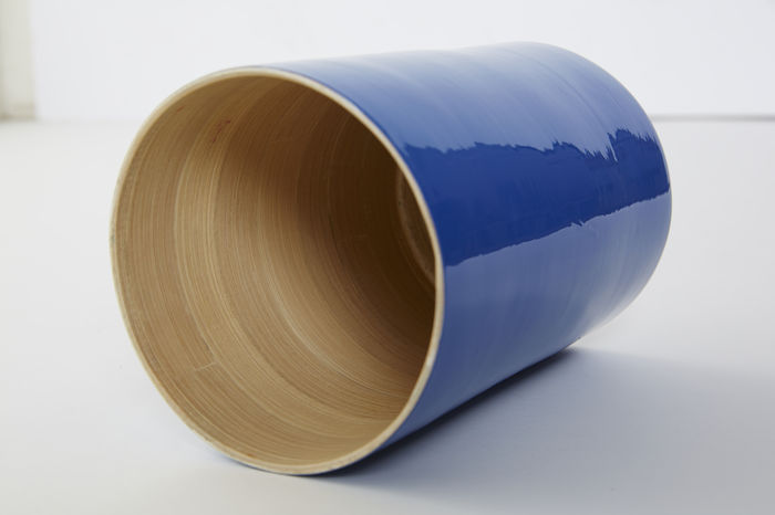 Danang - Bicchiere grande bambù laccato blu 4 Compactor