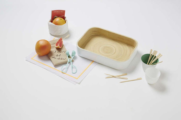 Piano in bambù laccato bianco "Danang" 1 Compactor