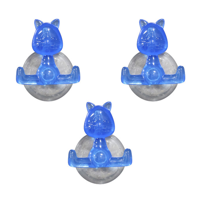 Set 3 Funny hooks gatto blu 1 Compactor