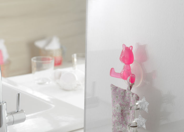 Set 3 Funny hooks gatto rosa 2 Compactor