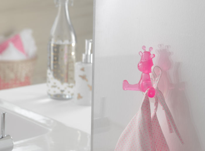 Set 3 Funny hooks giraffa rosa 2 Compactor