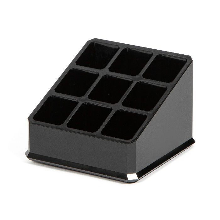 Portatrucchi Mini Organizer Quadrato 9 Scomparti - Nero 1 Compactor