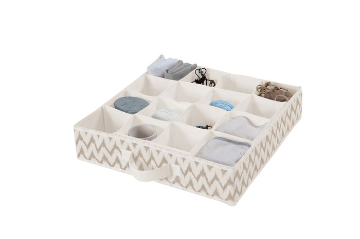 Separatore per cassetti flessibile "Ikat" Beige 1 Compactor