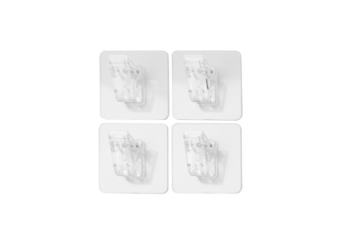 Lotto di 4 pinze "Clip" auto adesive 1 Compactor