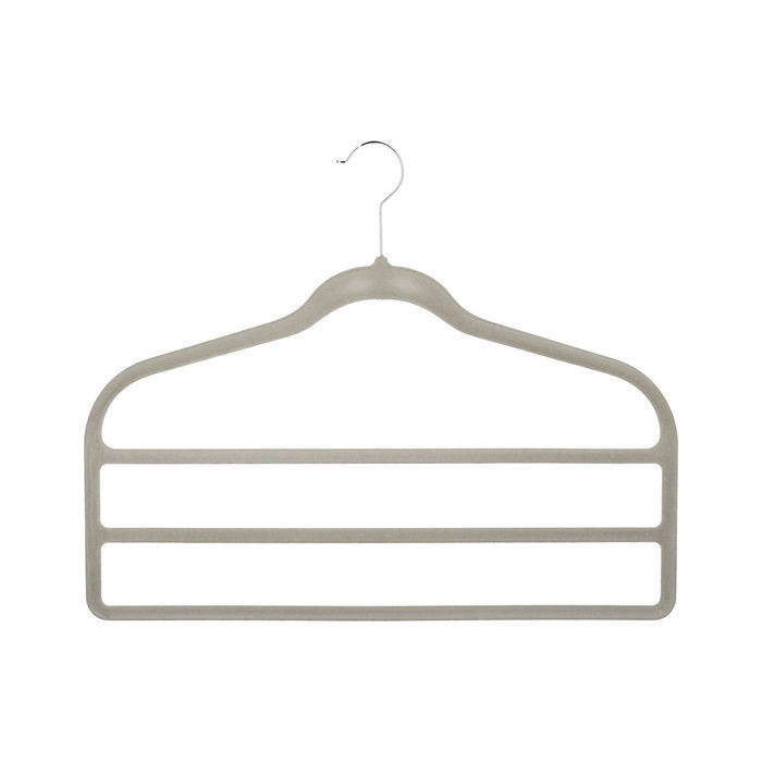 Set 2 grucce appendiabiti in velluto beige 3 Compactor