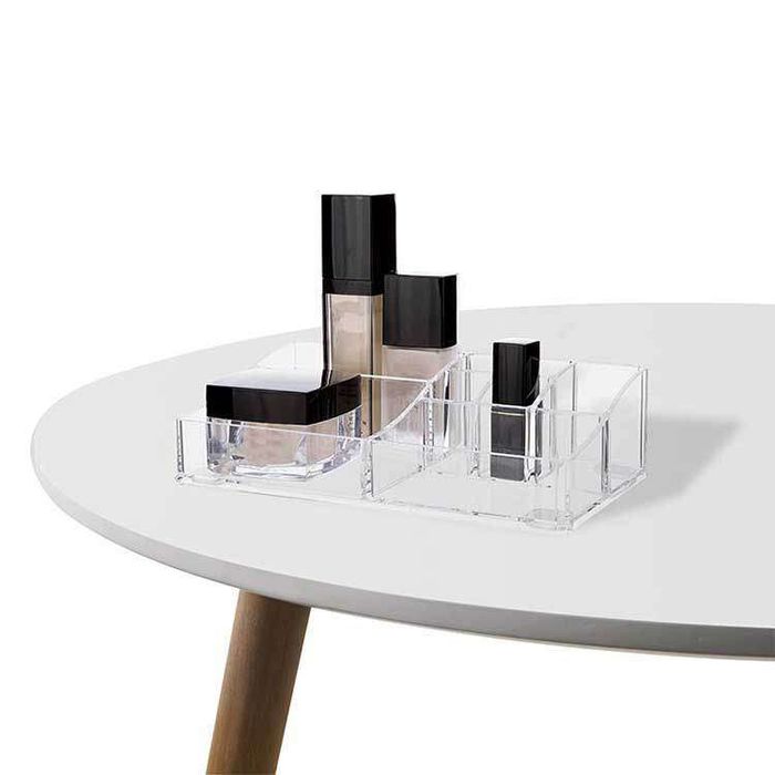 Portatrucchi Display trasparente per il trucco da 8 scomparti 4 Compactor