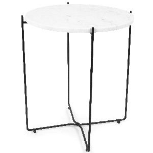 AGNETA - Tavolino tondo in marmo bianco 1 Compactor