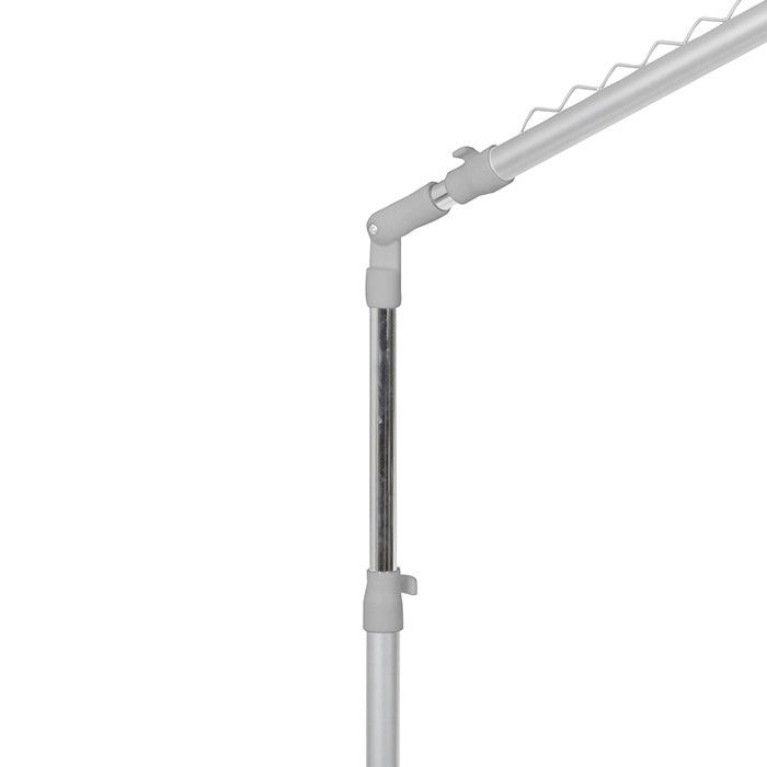 Appendiabiti inclinato con altezza regolabile grigio e argento 3 Compactor