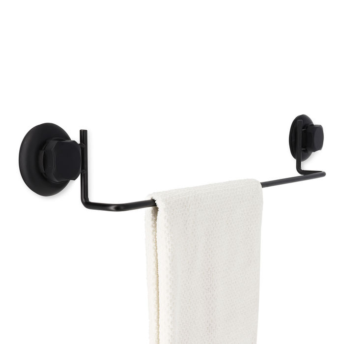 Portasciugamani con ventose "Bestlock Black" 2 Compactor
