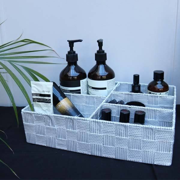 "Toronto" Separatore cassetto bianco con 5 scomparti