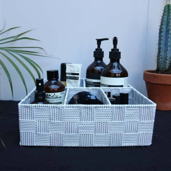 "Toronto" Separatore cassetto bianco con 5 scomparti