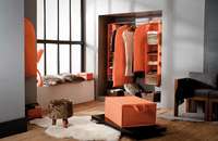Color - Organizer Armadio Portatutto 6 Ripiani Arancio