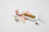 Organizar in bambù laccato bianco "Danang"