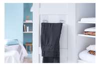 Barra adesiva da muro 28 cm in acciaio