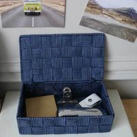 TORONTO Scatola Small blu bicolore