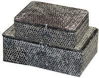 Lotto di 2 cesti grigi "Macao"