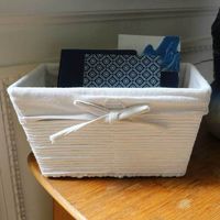 Kimo cesto in carta colore bianco