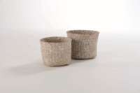 Mika - Set 2 Cestini Tondi Beige