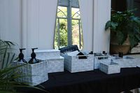 Tex cestino multiuso bianco puntinato