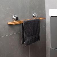 Portasalvietta Porta Asciugamano in bambù a ventosa