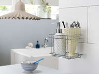 Cestello porta oggetti da muro - bagno