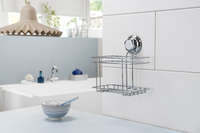 Cestello porta oggetti da muro - bagno