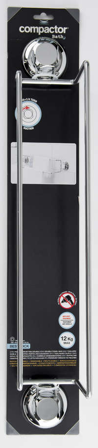 Doppia barra per asciugamani da Muro / da Parete