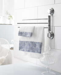 Porta asciugamani 3 bracci da Muro / da Parete