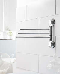 Porta asciugamani 3 bracci da Muro / da Parete